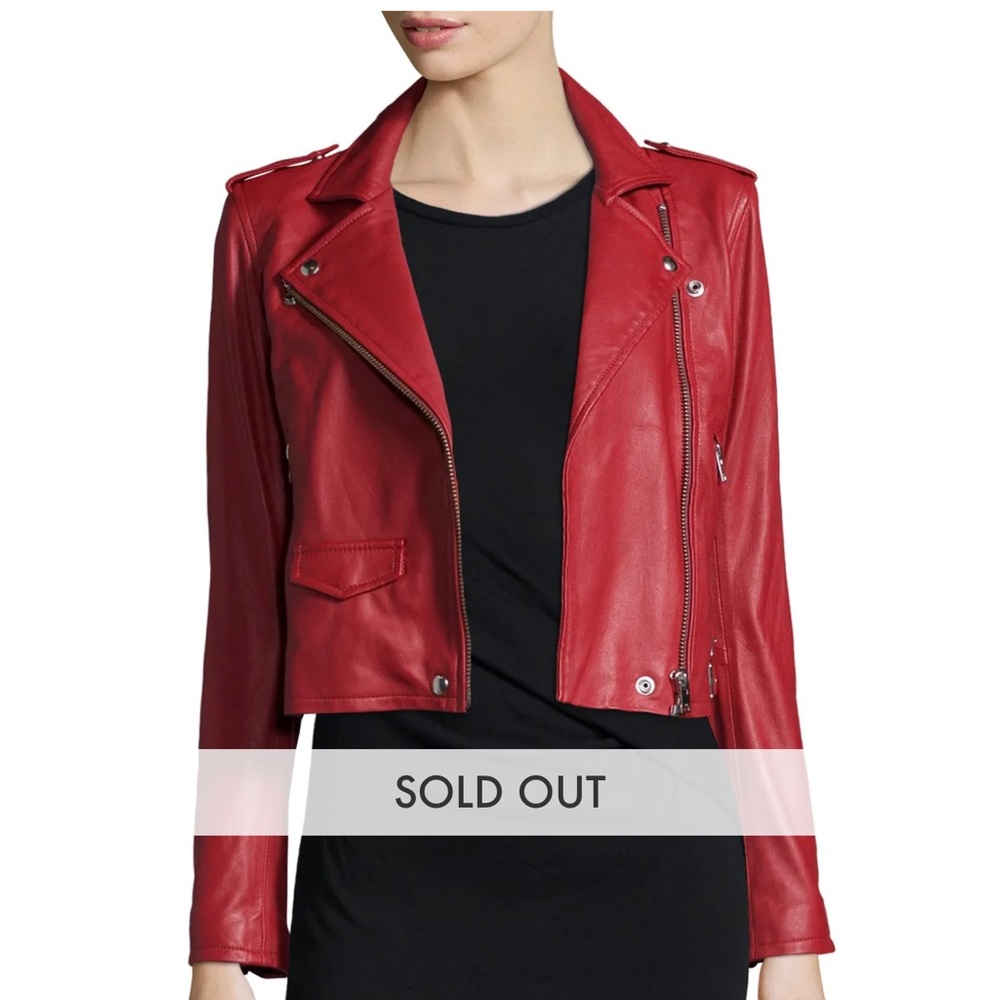Iro red motto jacket